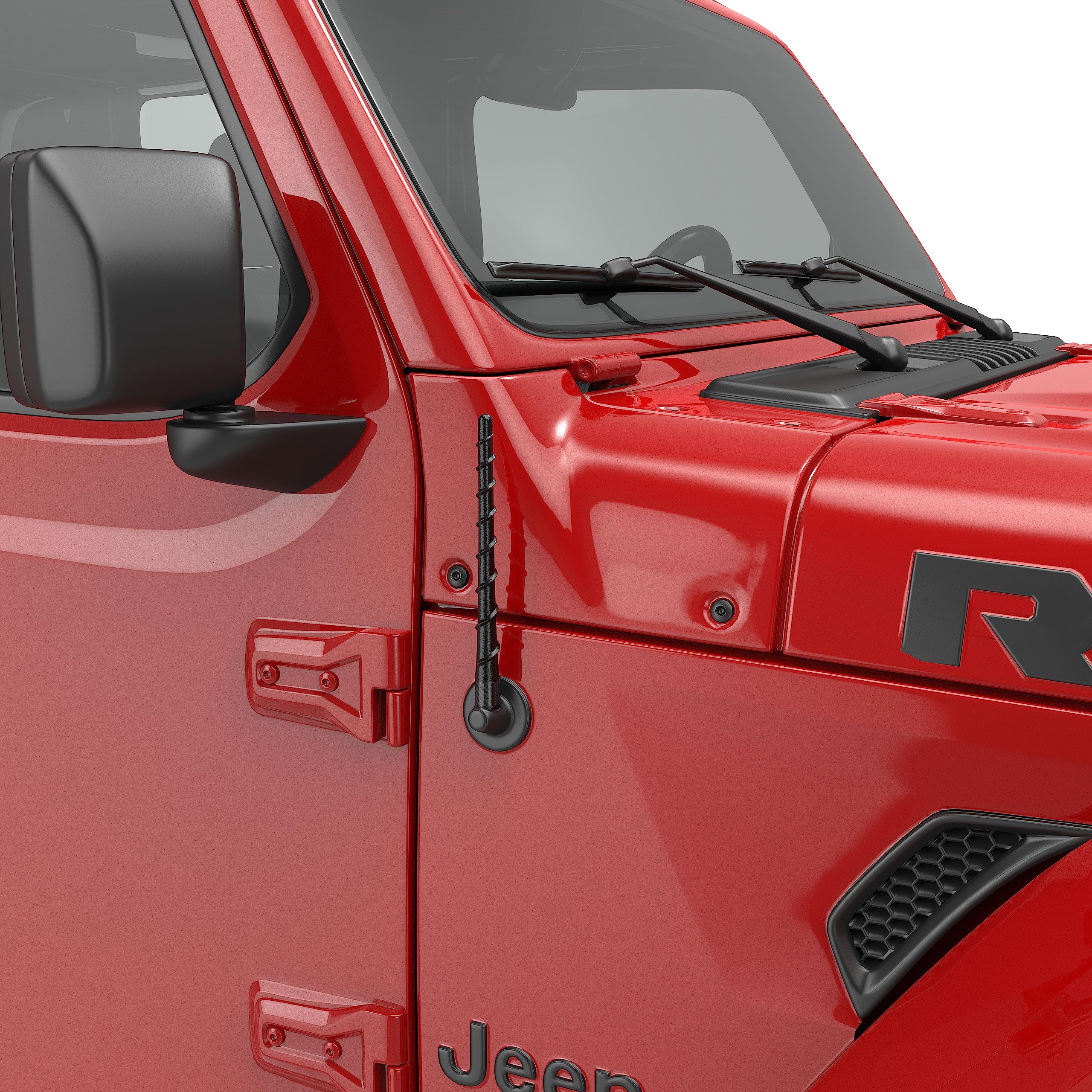 Rydonair Short Antenna Compatible with Jeep Wrangler 2007-2025 & Jeep Gladiator 2020-2025, Internal Copper Coil for Enhanced Reception, Car Wash Proof, 6.9