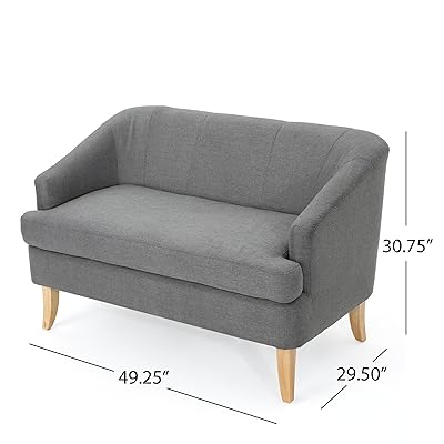 Amazon.com: Serta Charcoal Grey Boca Sofa: Kitchen & Dining