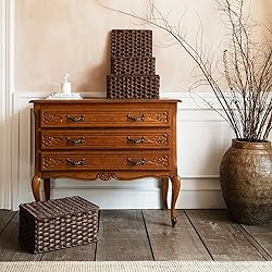GRANNY SAYS Wicker Baskets with Lids, Set of 3
