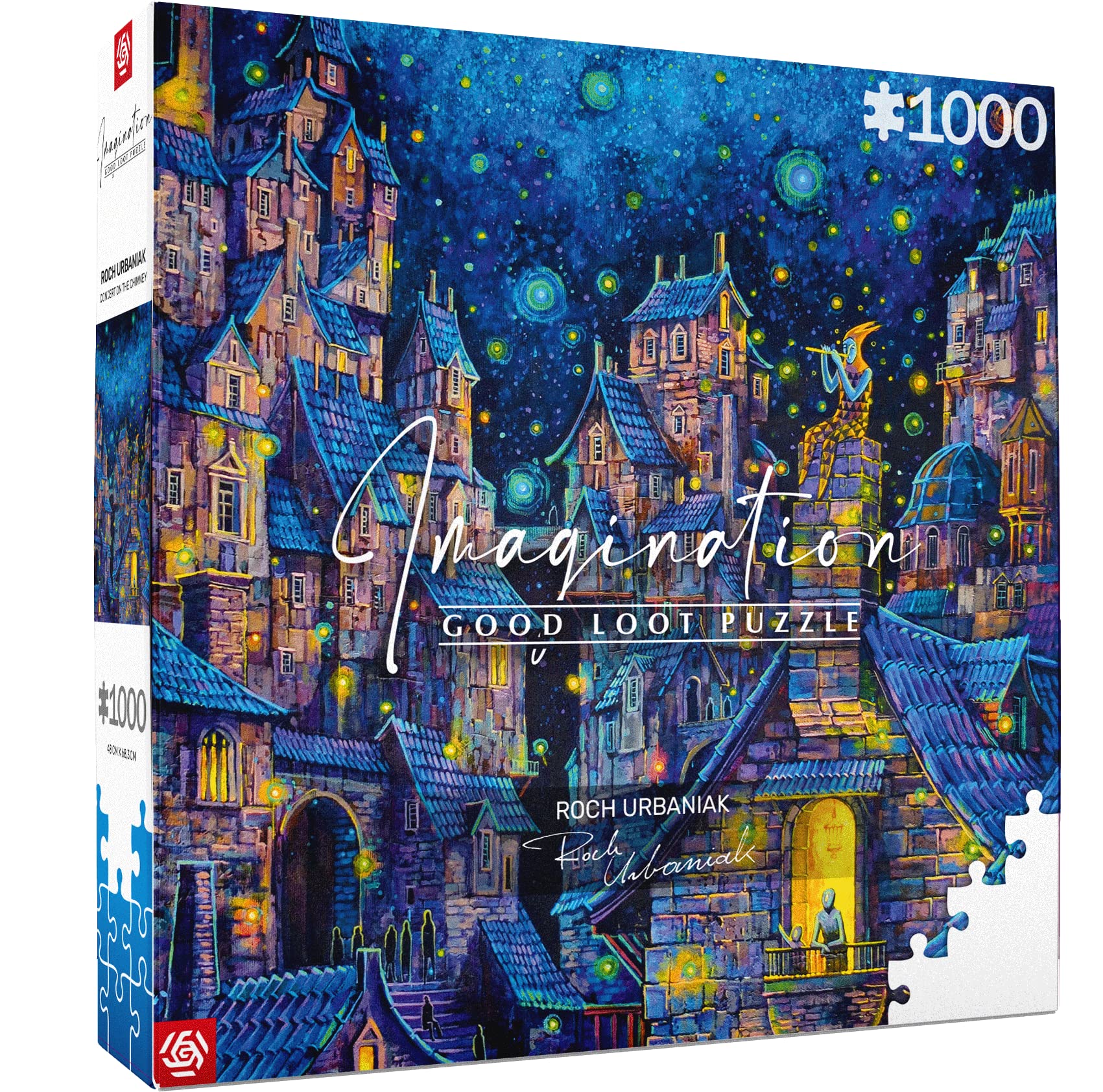 Good Loot Jigsaw Puzzle Imagination Series Roch Urbaniak Concert on the Chimney Detailed Picture Durable Product Numerous Hours of Fun Family Entertainment | Great Gift | 1000 pieces | 68 x 48 cm