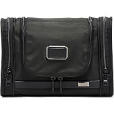 TUMI Alpha Hanging Travel Kit, Toiletries Organizer, Black | Toiletries &amp; Cosmetics Organizer, Travel Essentials Bag with Hooks &amp; Pockets, Ballistic Nylon, Multiple Compartments