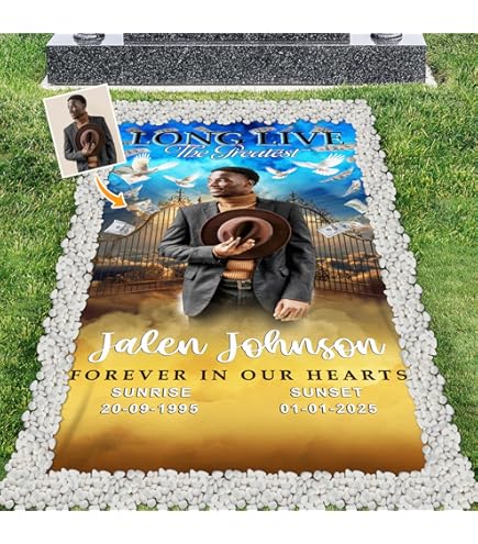 Amazon.com: 44memory Custom Memorial Grave Photo Name