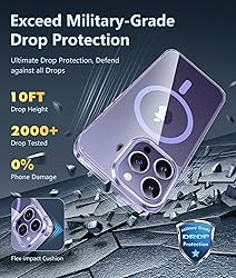 FNTCASE for iPhone 14 Pro-Max Case: Clear