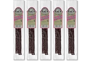 JERKY-N-SPICE Indian Valley Venison Pepper Jerky Stick - 1.75oz (5-Pack) - Authentic Alaskan Delicacy, On-the-Go Snack HIking, Adventure Enthusiasts