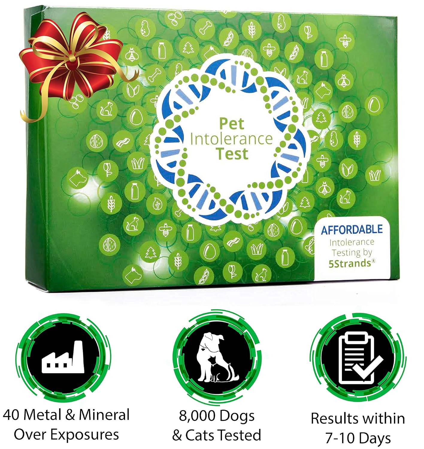 5Strands | Household Pet Metal & Mineral Over Exposure Test Kit | for Dogs, Cats, More | Tests 40 Items | Arsenic, Cadmium, Lead, Mercury | Hair Analysis