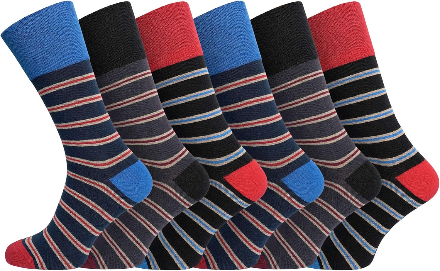 Mens ORGANIC Cotton Eazy Grip Gentle Cuff Diabetic Socks 611 UK 3