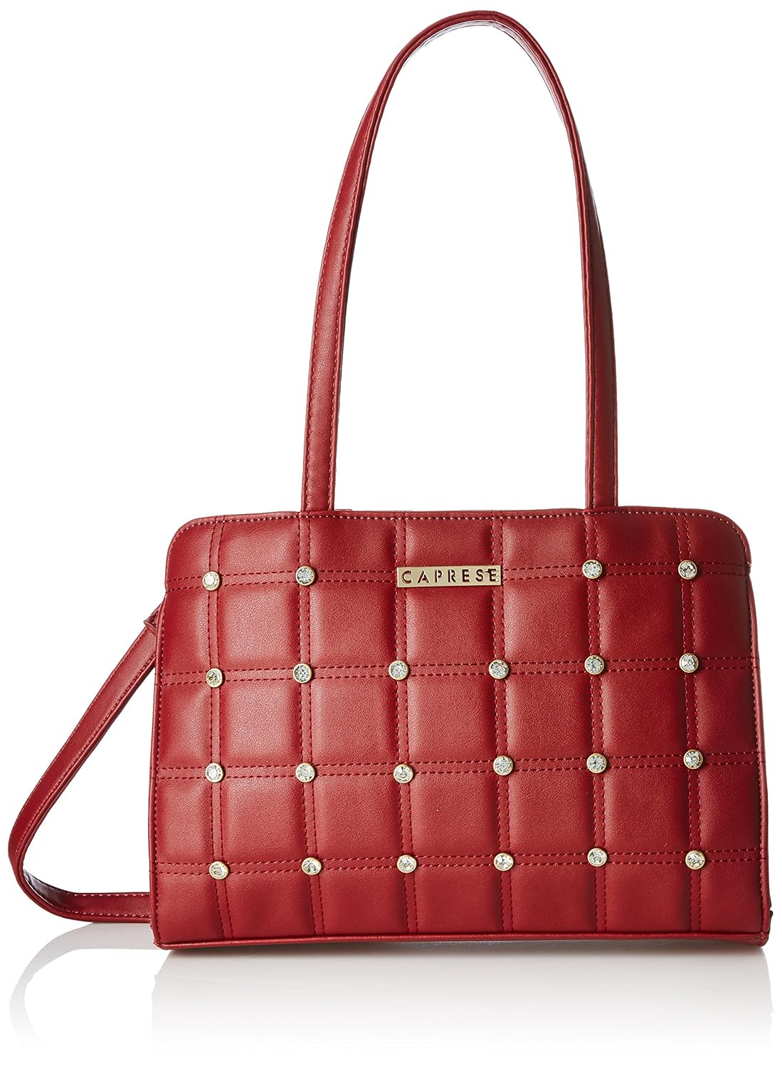 caprese grenda women's satchel (dark red)