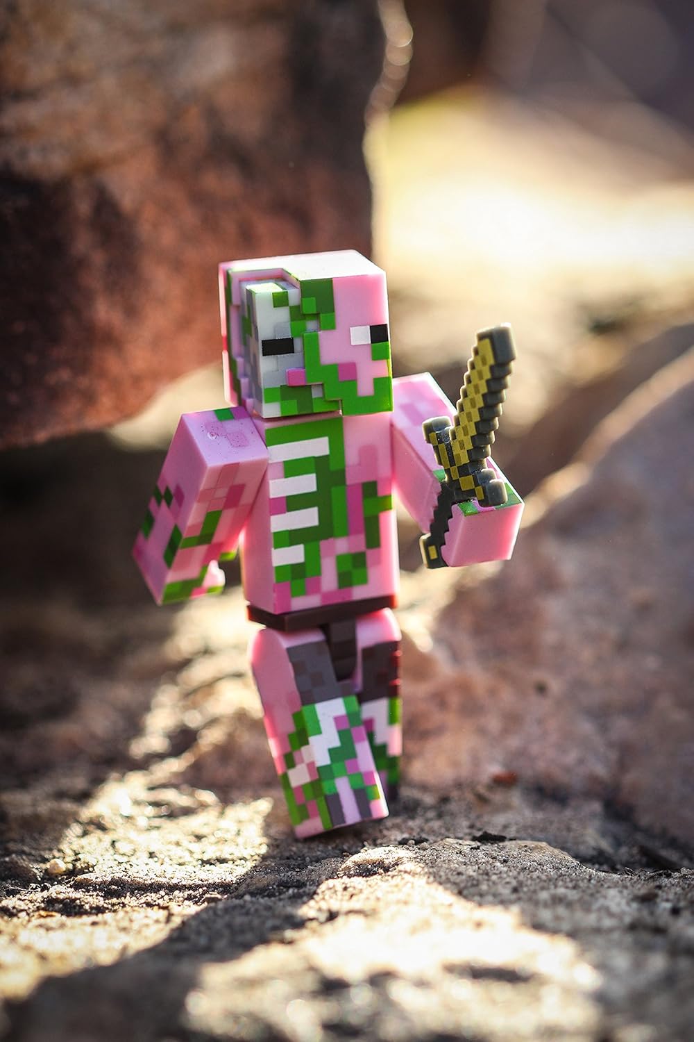 Amazon Com Minecraft Zombie Pigman Figure Pack Toys Games