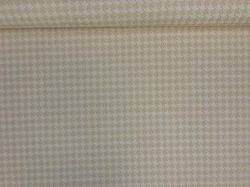 Prestige 60 Clearance Fabrics Gold Beige Large Dog Tooth Print