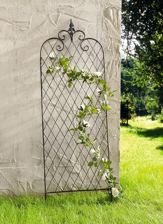 Trellis, Diamond Metal Trellis, Garden Decoration, Rose Pillar, Rose Trellis For Climbing Roses