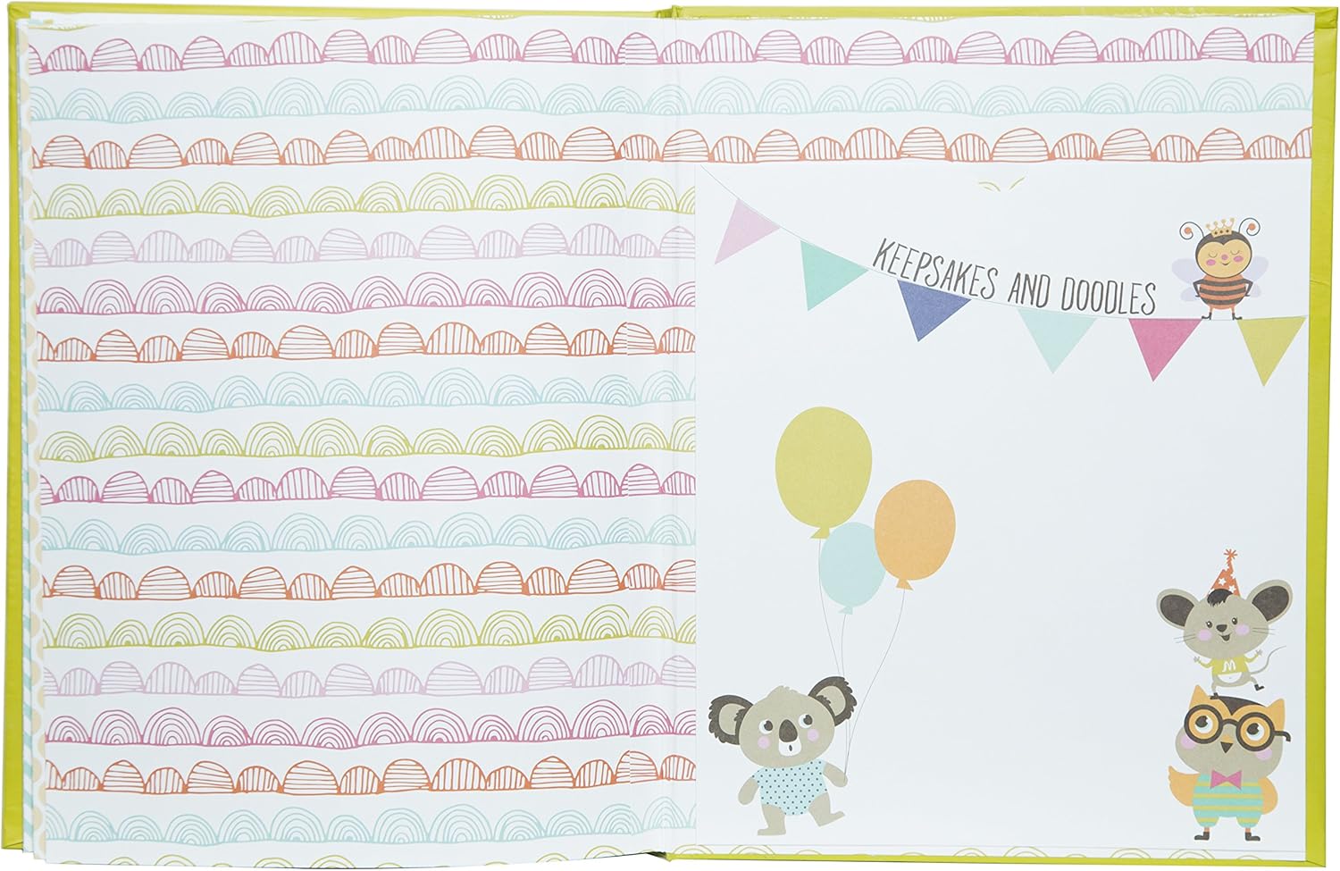 Pinnacle Frames & Accents Baby's First Year Hardcover Milestone Memory Book Journal Leather Photo Album: Home & Kitchen