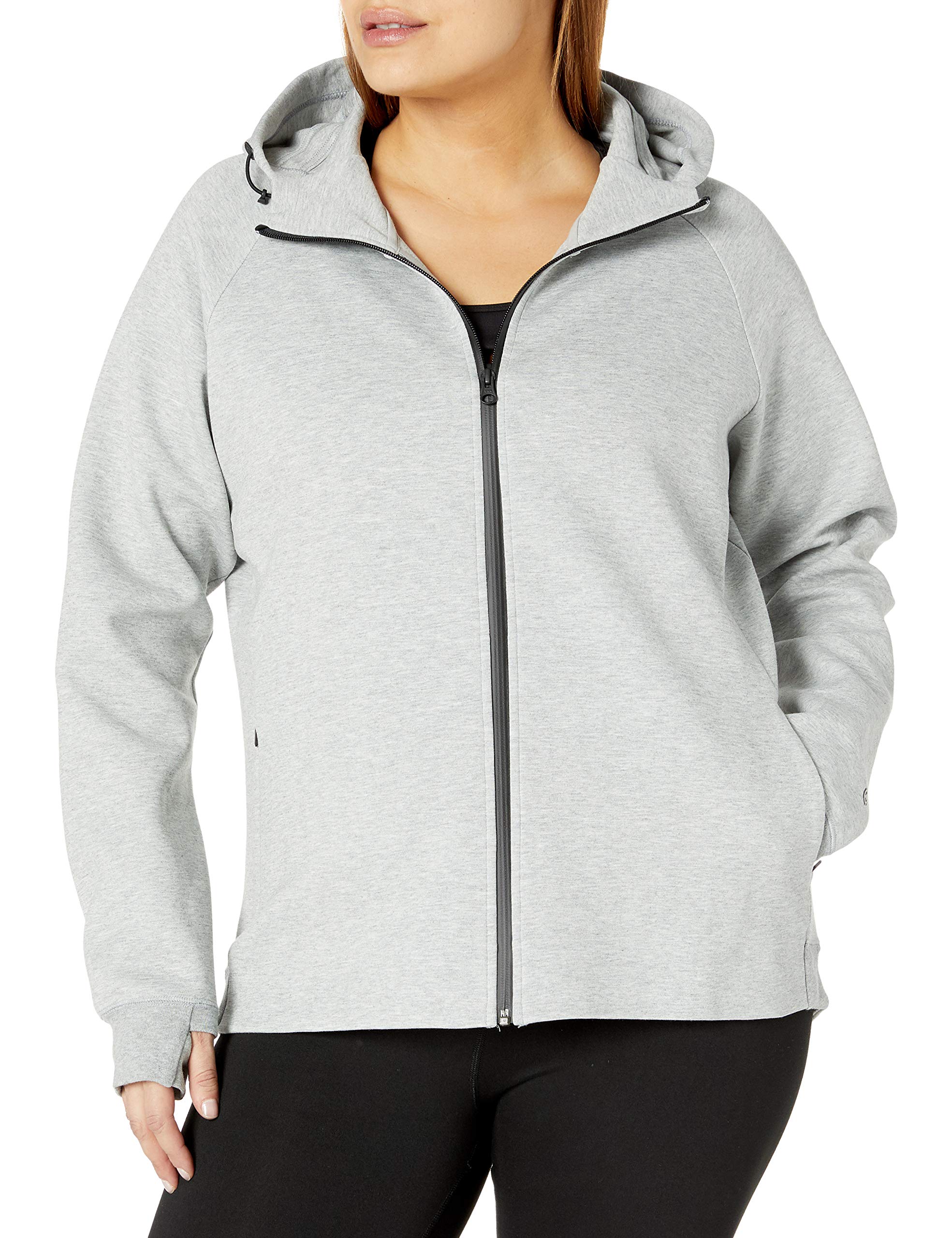 women's plus size fleece jacket with hood