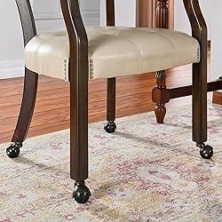 JESONVID Set of 4 Dining Leather Chairs with