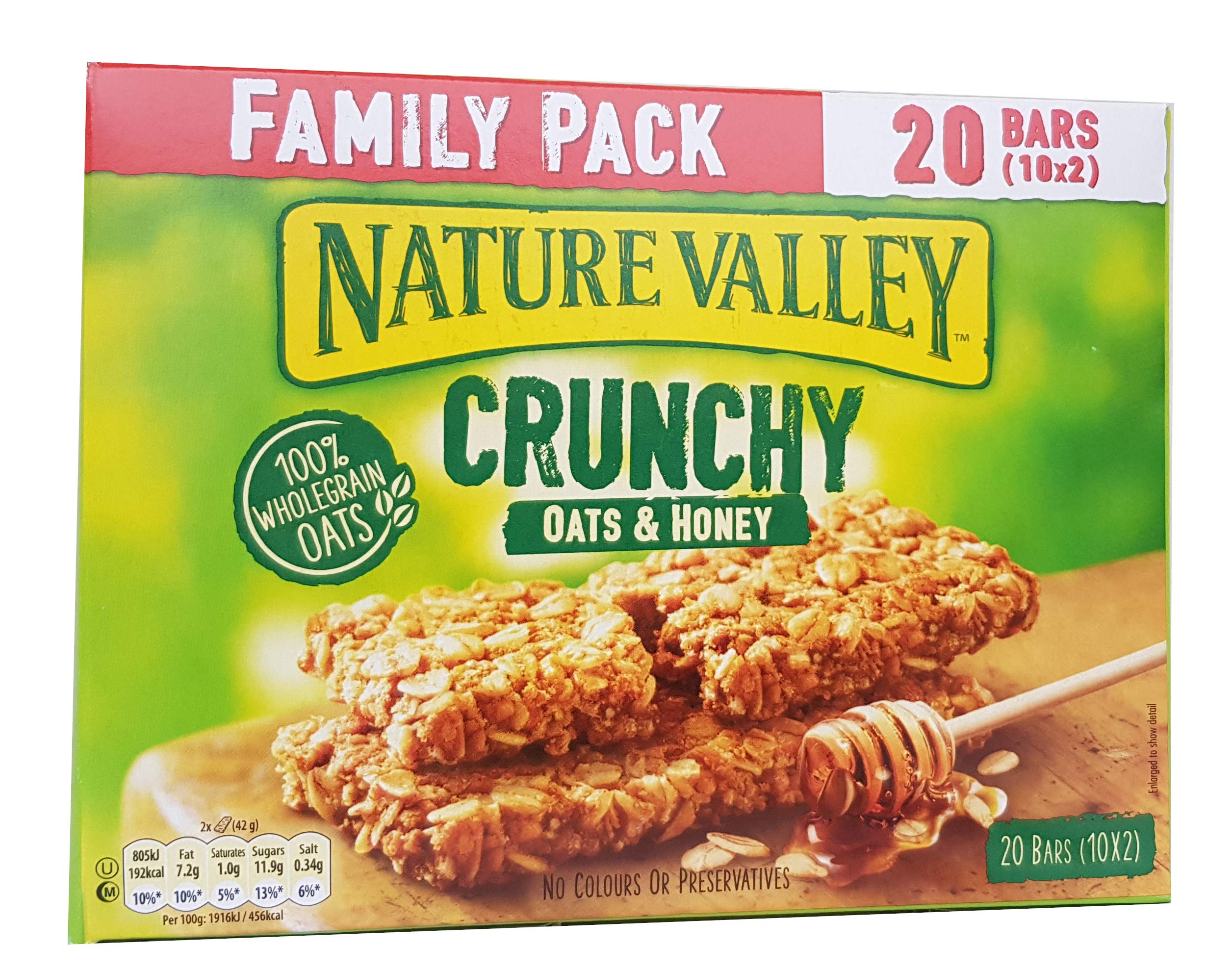 Nature Valley Crunchy Granola Bars Oats Honey Family Pack 10 X 42g Buy Online In Peru At Desertcart Pe Productid