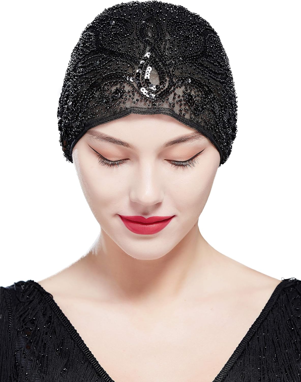 gatsby beaded hat
