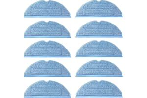 ilovelife 10 Pcs Mop Cloth Pads Replacement for Xiaomi Roborock S7 T7S T7 Plus Vacuum Cleaner Parts Replacement Microfiber Soft Pad, 10 Mop