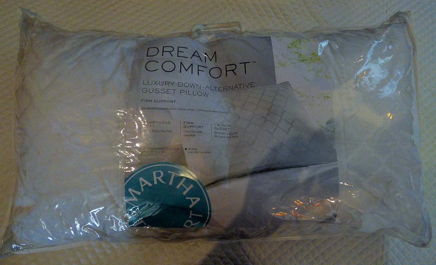 Martha Stewart Collection Dream Comfort Firm Density Gusseted