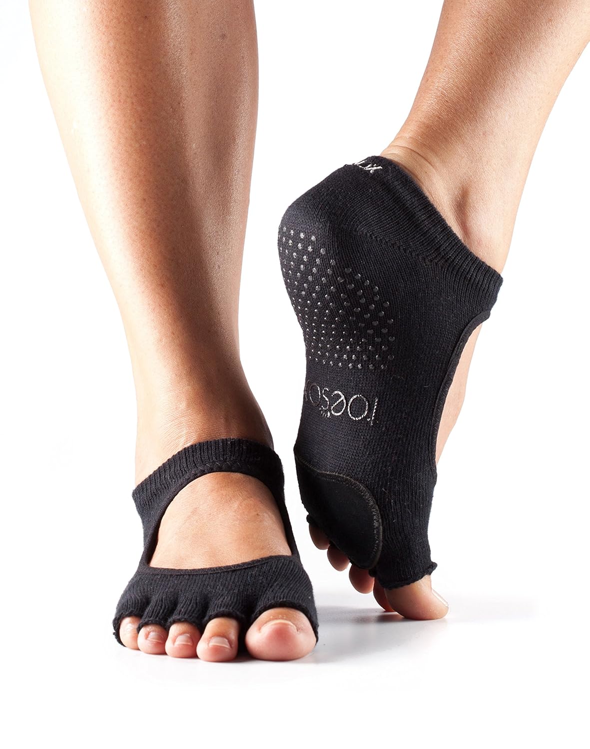 ToeSox Women's Plie Full Toe Grip for Yoga, Pilates, Barre, Dance, Toe