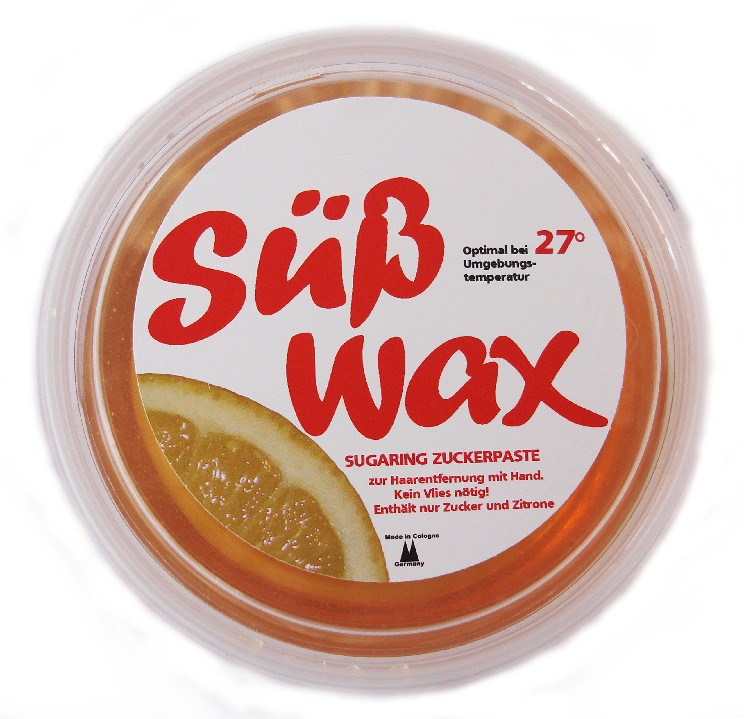 449g Süß Wax 27° Sugaring Sugar Paste for Hair Removal with Hand. No waxing Strips Necessary. for Summer Days. Formulated to Work at up to 27° Room temperatures.