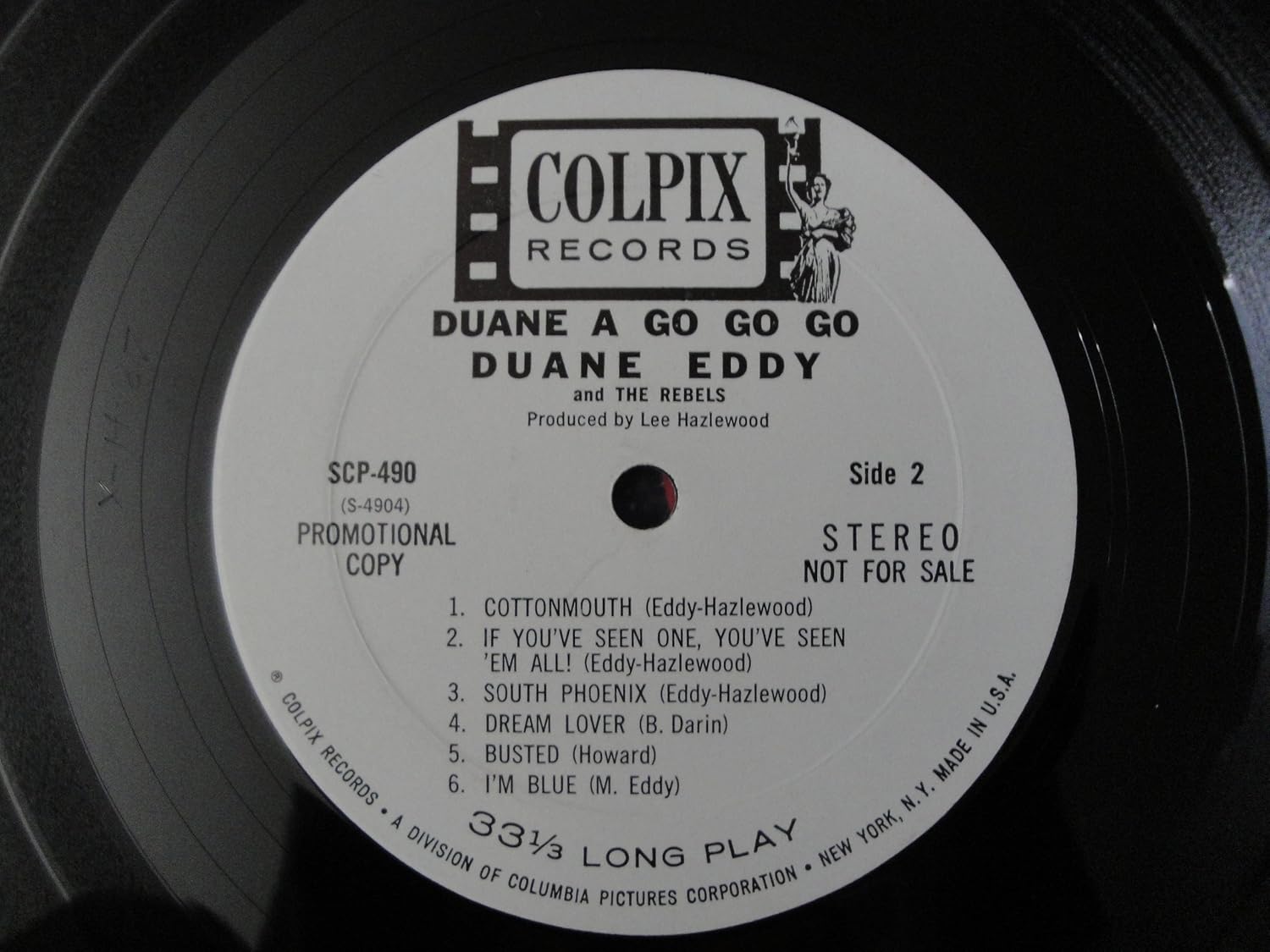 Duane Eddy And The Rebels Duane Eddy And The Rebels Duane A Go Go Go Original 1965 Colpix Records Scp 490 Stereo Very Rare White Label Promotional Audition Vinyl Lp Record Ex Amazon Com Music