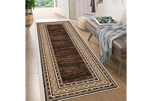 Washable 2x6 Runner Rug Kitchen Hallway Rugs for Bathroom Solid Border Rug Non-Slip Laundry Room Runner Rugs, Washable Neutra