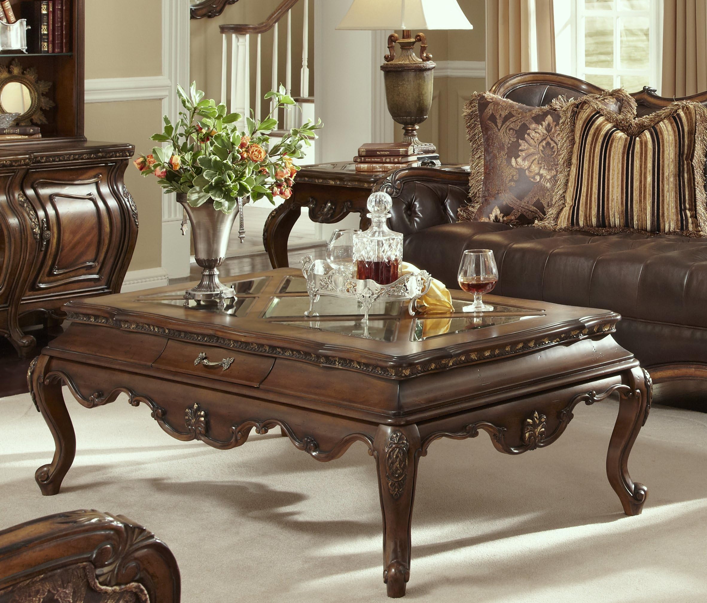 Lavelle Melange Coffee Table Living Room Furniture by Aico Amini (Cocktail & End Table)