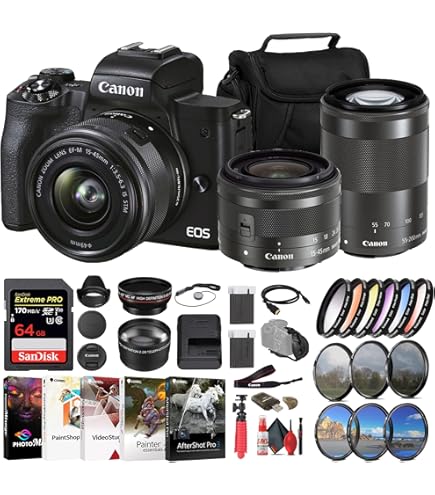 Amazon.com : Canon EOS M50 Mark II Mirrorless Camera with 15-45mm