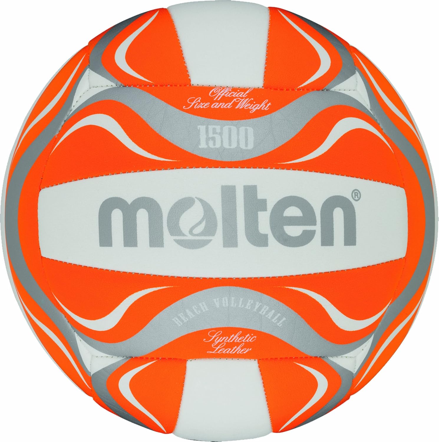 MOLTEN BV1500-OR - Pelota de Volley Playa, Color Naranja/Blanco ...