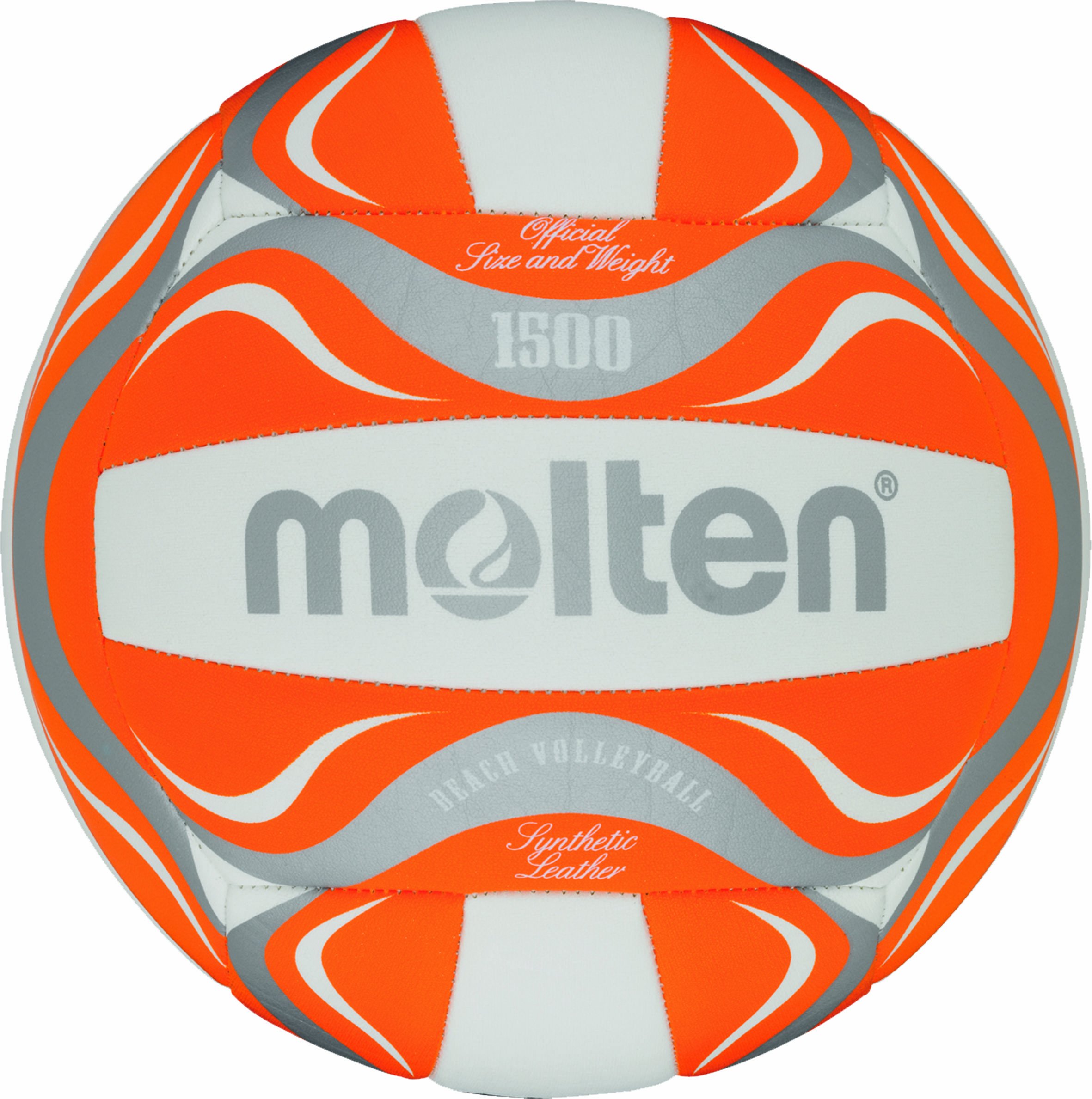 Molten Beach Volleyball - 5, White/Orange/Silver