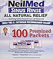 Sinus Rinse Regular Mixture Packets - Relieves Allergies & Sinus Symptoms, 100 Salt Premixed Packets,(neilmed)