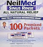 Sinus Rinse Regular Mixture Packets - Relieves Allergies & Sinus Symptoms, 100 Salt Premixed Packets,(neilmed)