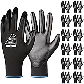toolant Nitrile Coating Work Gloves for Men, Superior Oil Resistance, Safety Work Gloves with Grip, Touch Screen