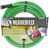 Swan Products SNWF58100 WEATHERFLEX Medium Duty All Temperature Use Garden Hose 100' x 5/8", Green
