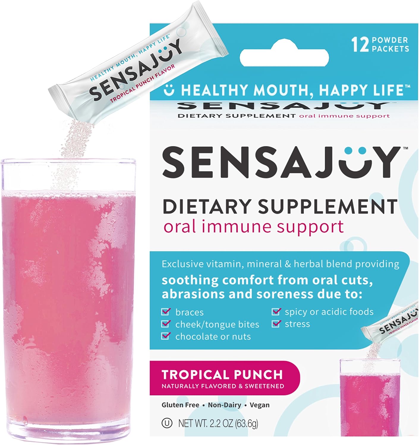 SENSAJOY Natural Canker Sore Treatment Healthy Mouth