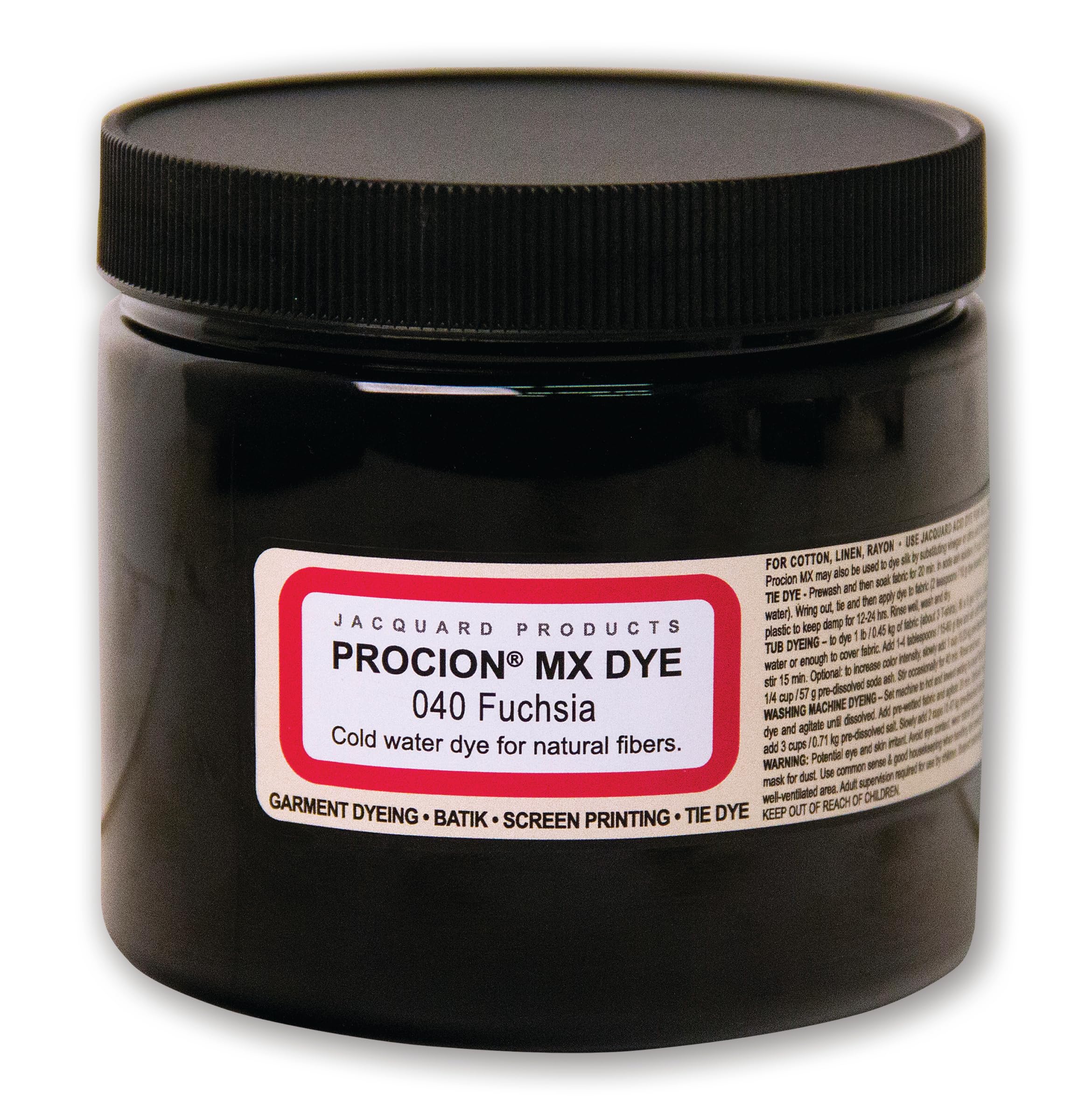 Jacquard Procion MX Tie Dye Powder Fuchsia, 8 Ounce