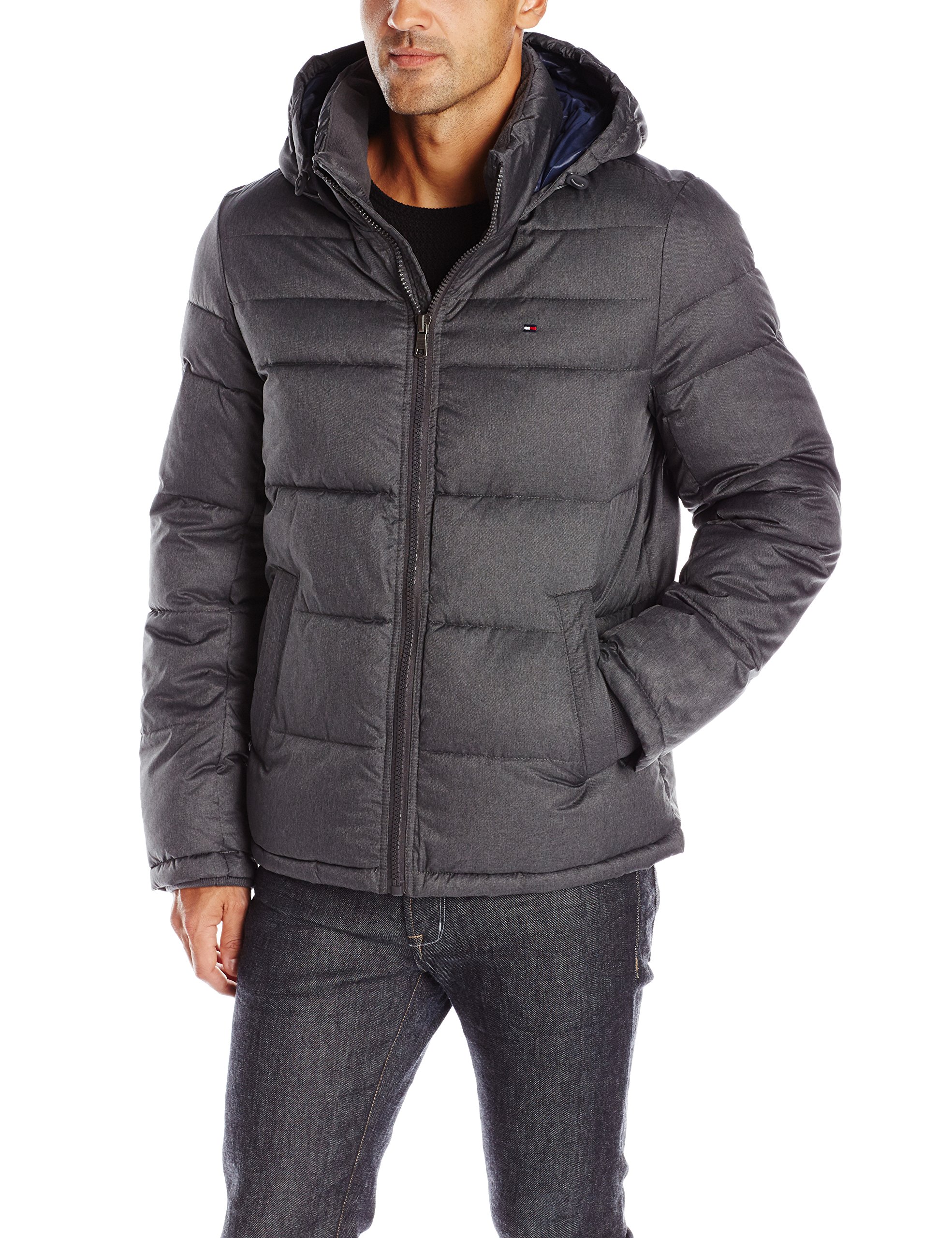 tommy hilfiger david hooded puffer jacket