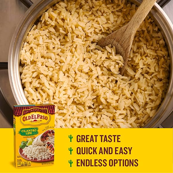 OLD EL PASO CILANTRO LIME SEASONED RICE, SIDE DISH, 6.2 OZ