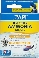 API Ammonia Test Strips 25-Test Box for Freshwater & Saltwater Aquariums
