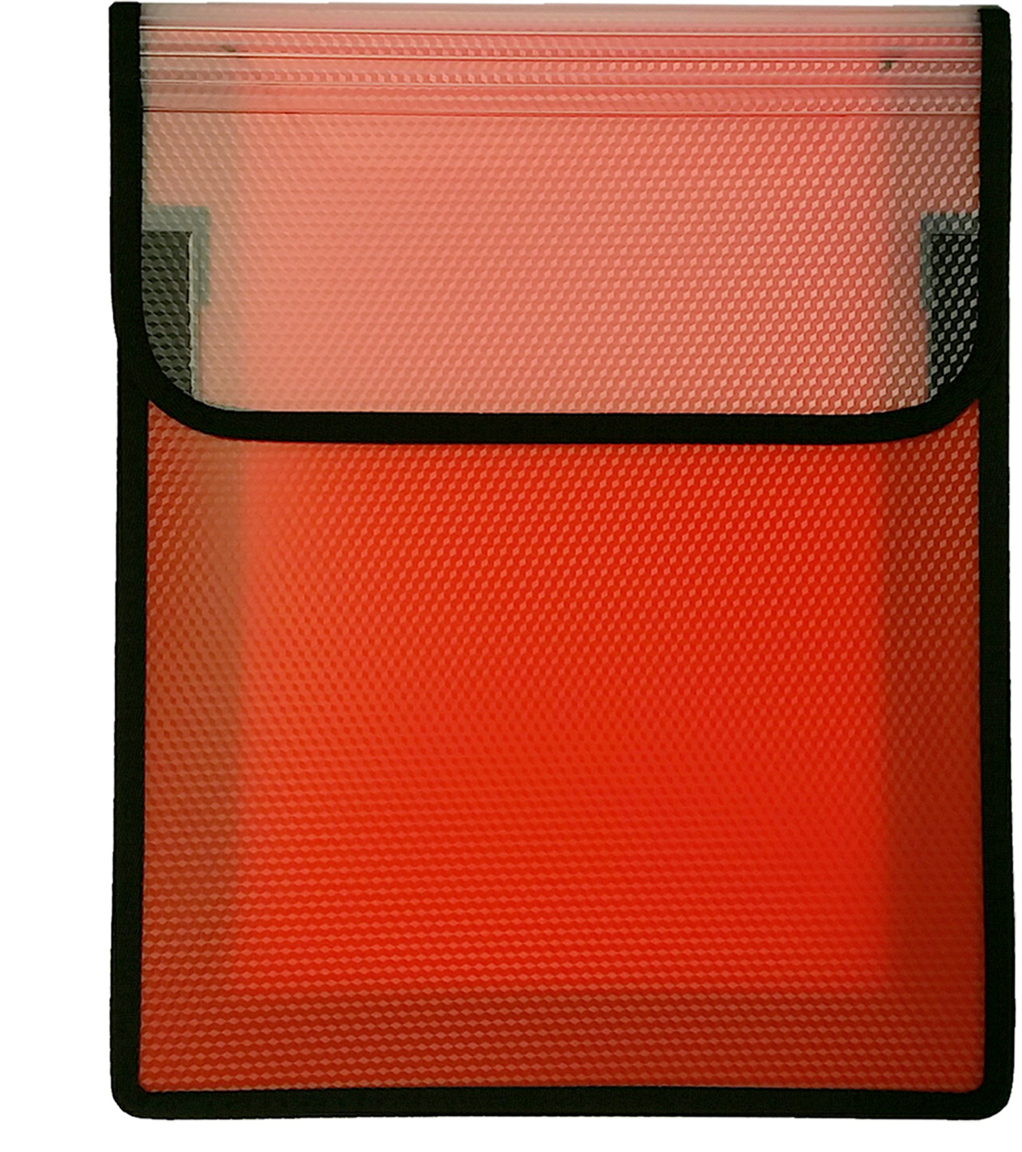 VELOFLEX VELOBAG 1442422 Collection Box, File Box, DIN A4, Polypropylene Film, 40 mm Filling Height, Red, Pack of 1