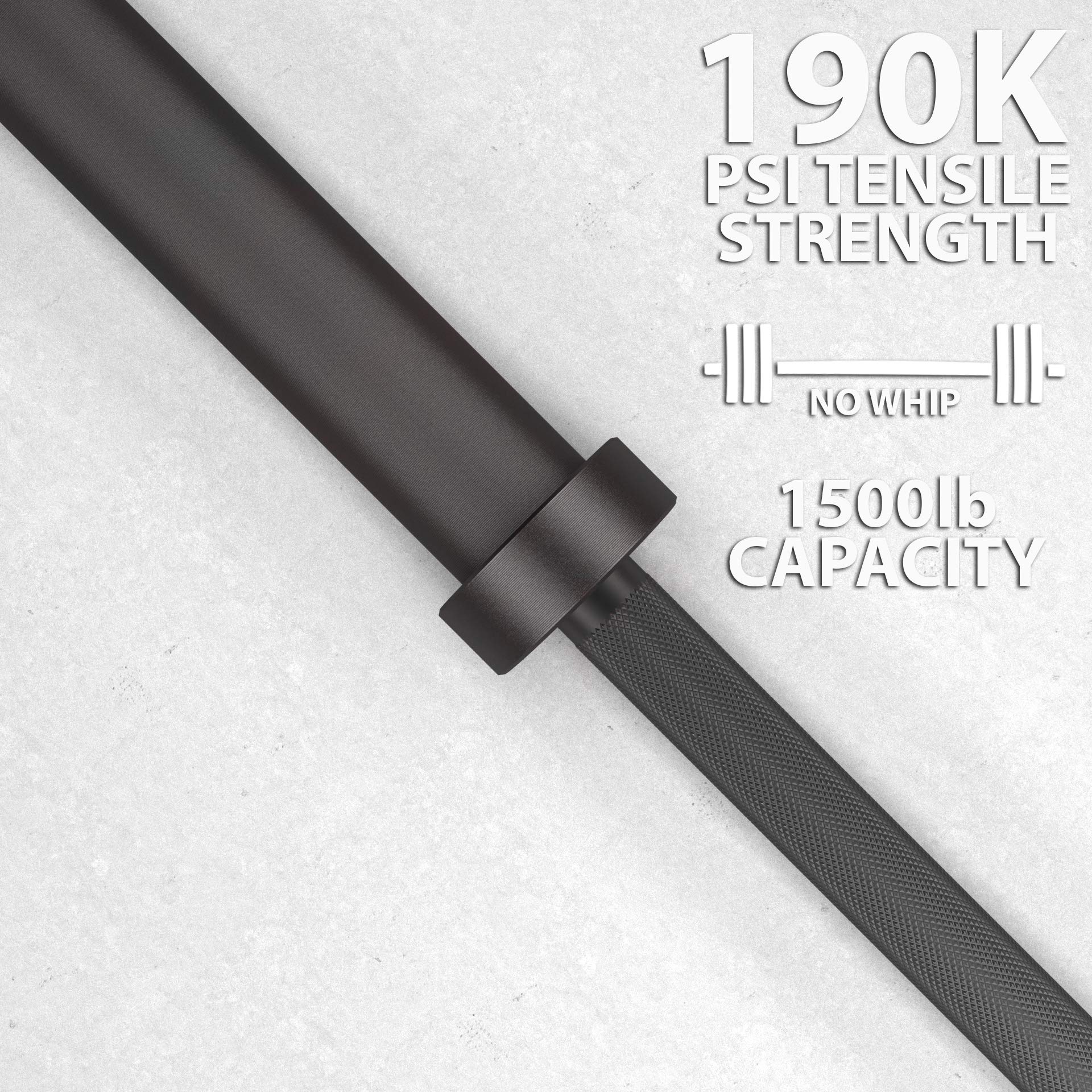 Synergee 45lb Rhino Power Bar Cerakote Finish Barbell Rated