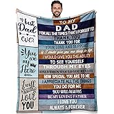 Ekpvgit Cool Dad Gifts for Fathers Day, Dad Birthday Gift from Daughter Son, Fathers Day Birthday Gifts for Dads Who Wants Nothing, Best Daddy Dads Father Ever Blanket 50"X60"