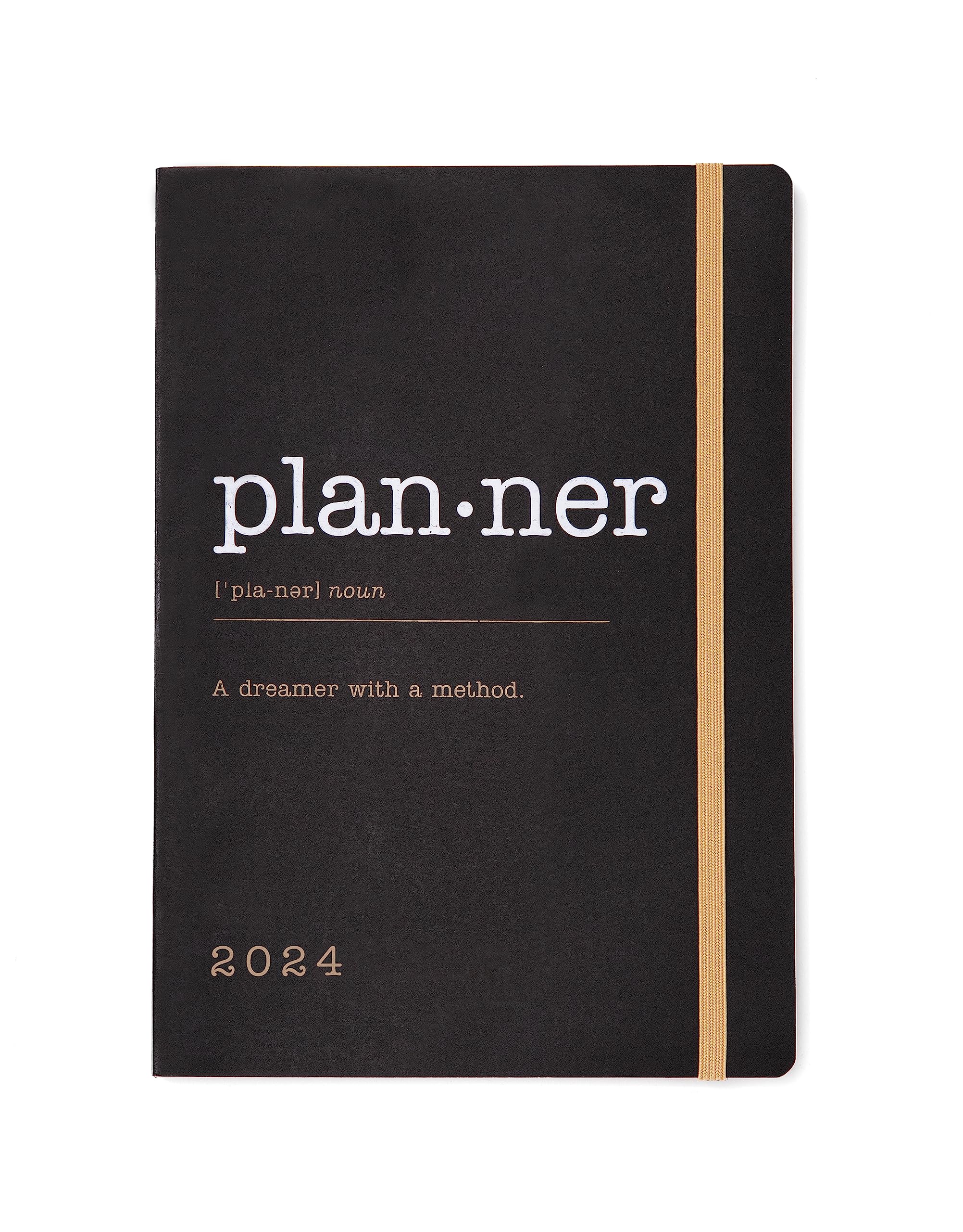 Letts Eco Writers Words A6 week to view 2024 diary - black