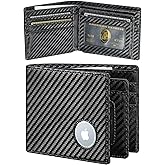 furid Airtag Wallet Men Slim: Men's Air Tag Wallets with Airtag Holder - Minimalist RFID Front Pocket Card Holder Gift for Man Husband at Anniversay Brithday