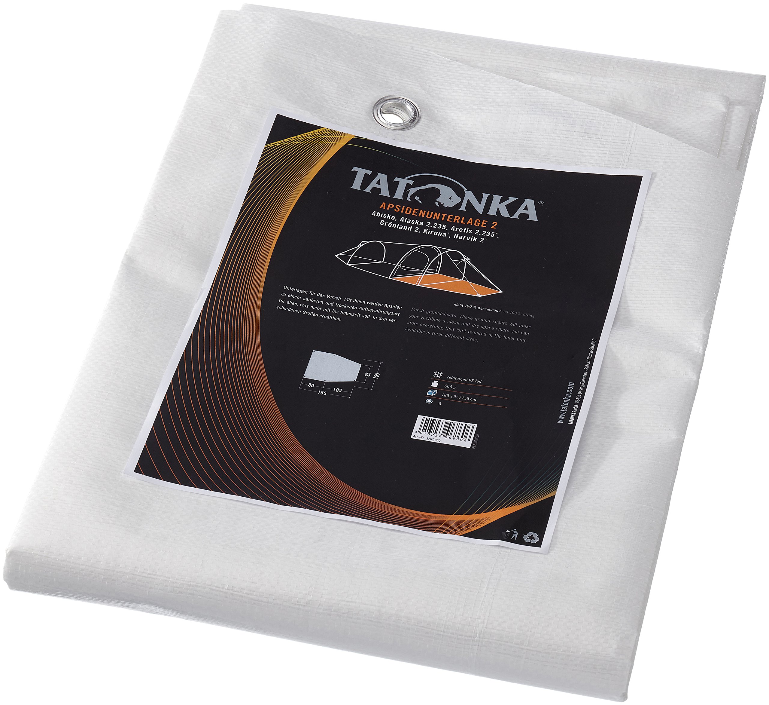 Tatonka Tent Underlay, Porch Ground Sheet 2, Clear, 155 cm, 3707