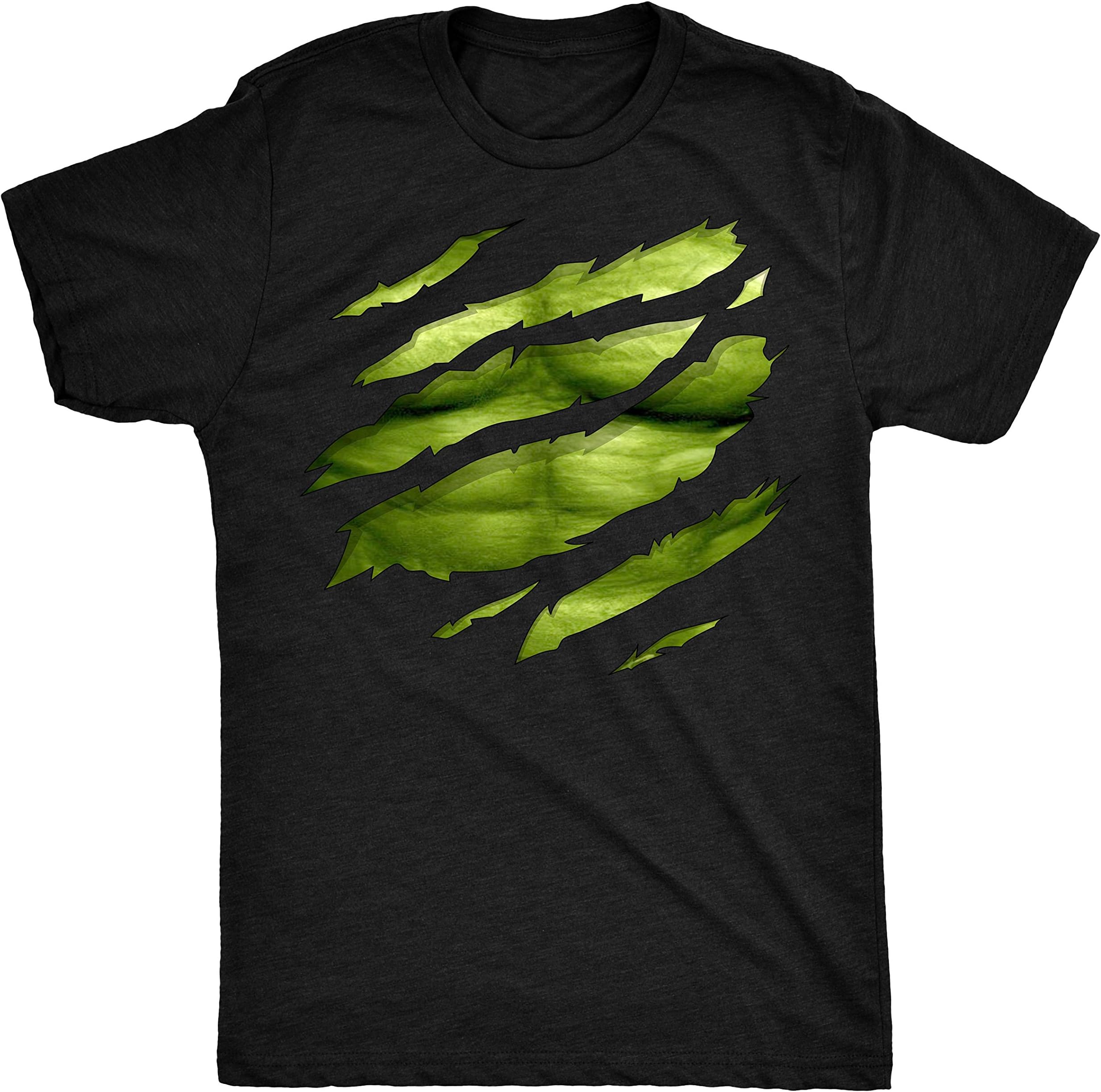 The Big Green Man Chest under torn Unisex-children T Shirt