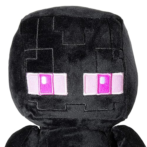 JINX Minecraft Crafter Enderman Plush Stuffed Toy, Black,