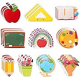 Xqumoi 30 Pack Teacher Notepads Set Total 600 Sheets, Book Pencil Ruler Blackboard Shaped Self Sticky Memo Pads for Teacher Appreciation Gift Back to School Supplies Party Favors Goodies Bag Fillers