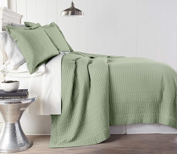 Chezmoi Collection Yuma 3Piece Modern Stitched Pattern 100