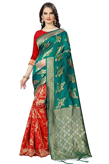 Titos Factory Jacquard Silk Saree With Blouse