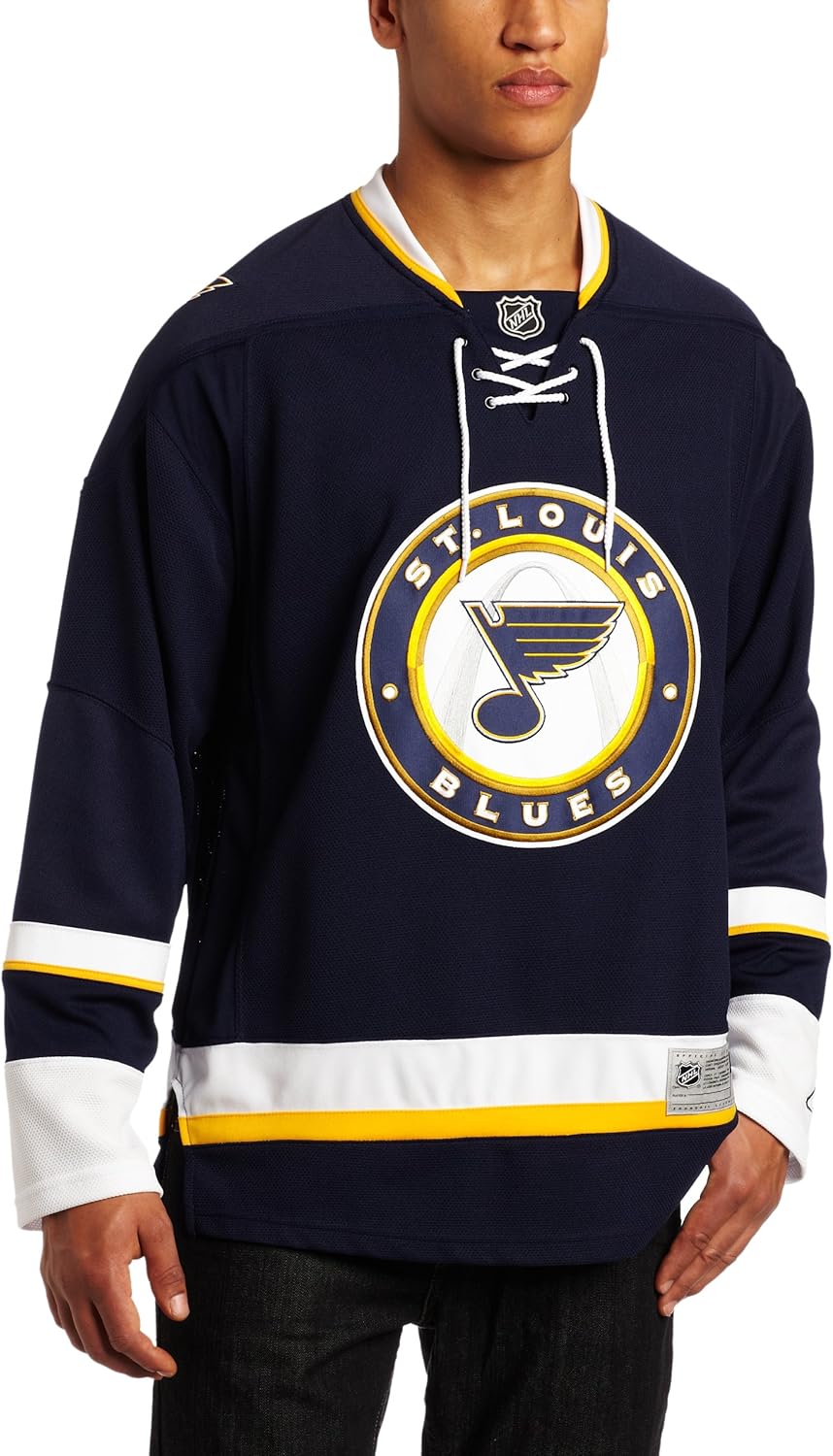 NHL St. Louis Blues Premier Jersey, Navy, Small Sports